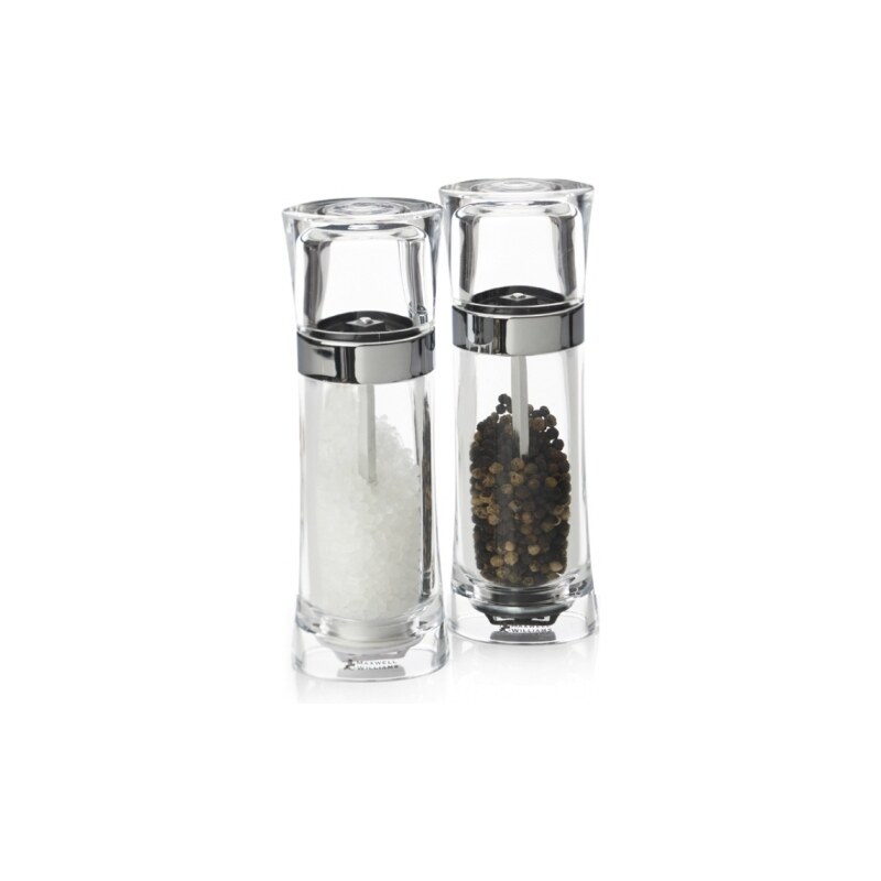 Maxwell & Williams Sada mlýnků na sůl a pepř Click acryl 13 cm