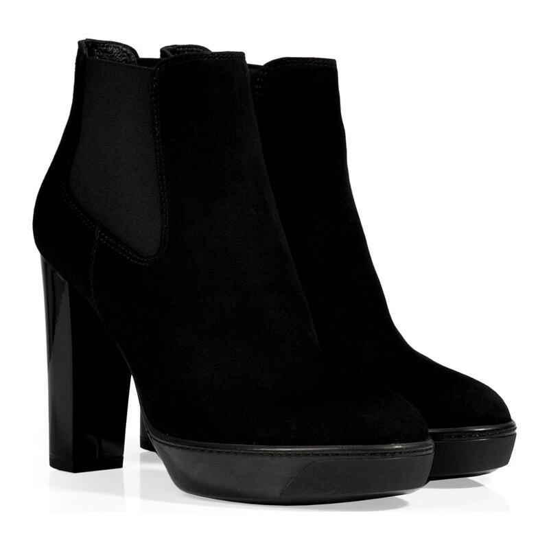 Hogan Nubuck Ankle Boots in Nero
