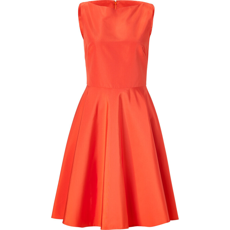 Ralph Lauren Collection Orange Cotton-Silk Dress