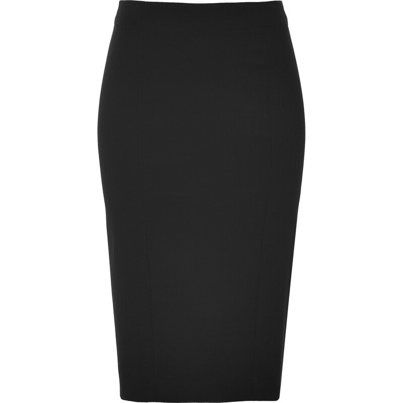 Donna Karan Black Back Slit Skirt