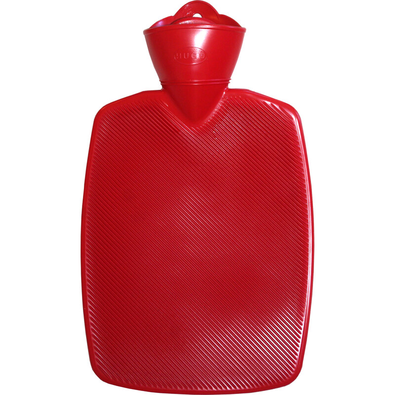 Termofor Hugo Frosch Classic s vysokým drážkováním - červený, zvýšená tepelná izolace