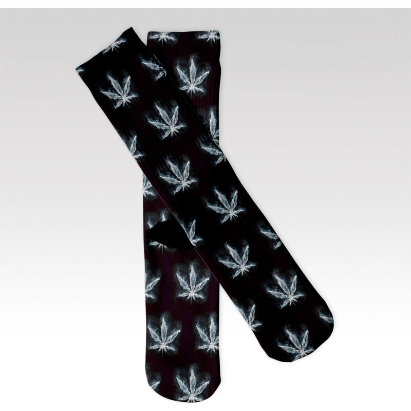 Wayfarer Dámské ponožky Smoke leaf černé