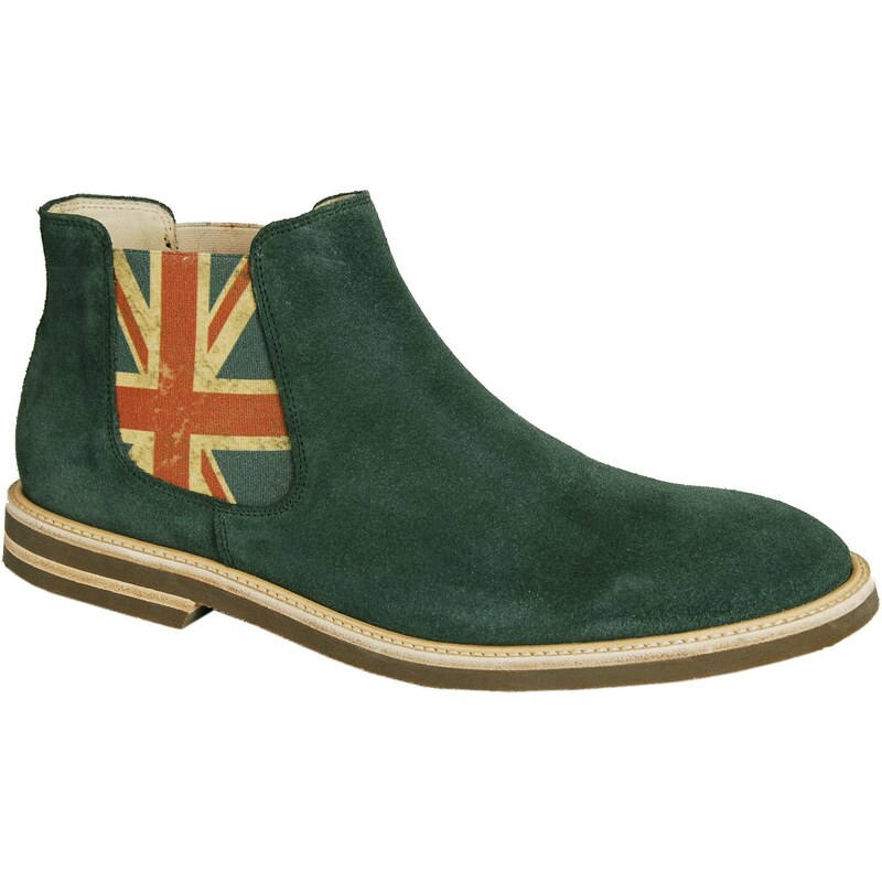 FILIPE SOUSA Salao Green UK flag (pánské kotníčkové boty)