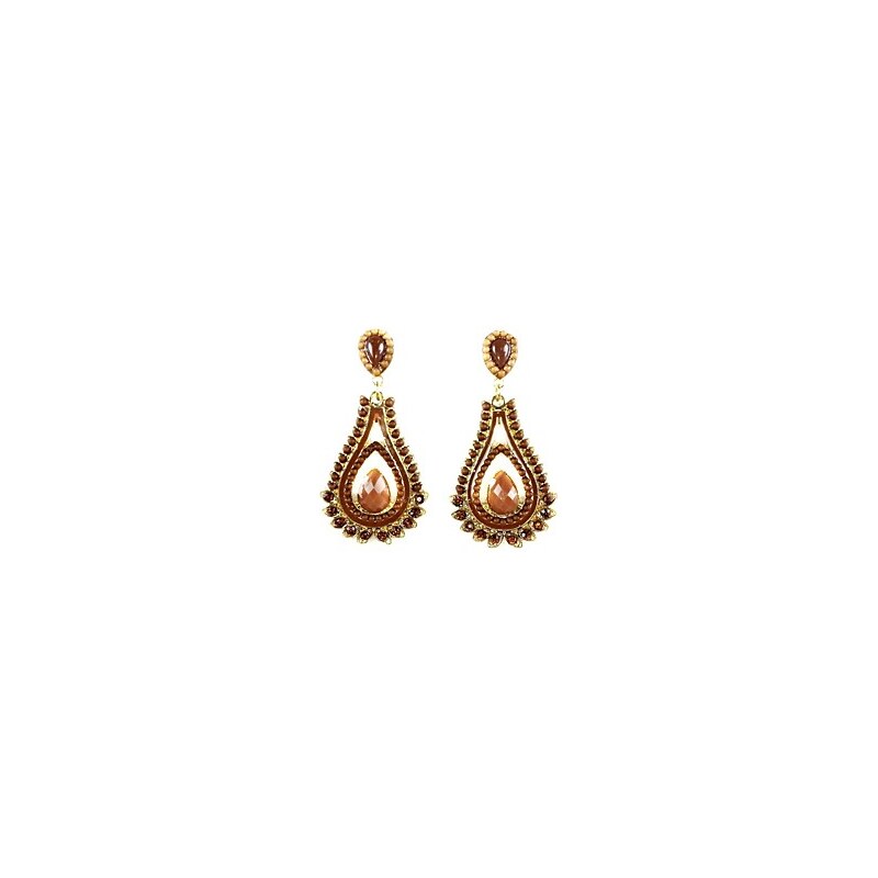 LightInTheBox The European And American Style Dripping Earrings-Brown