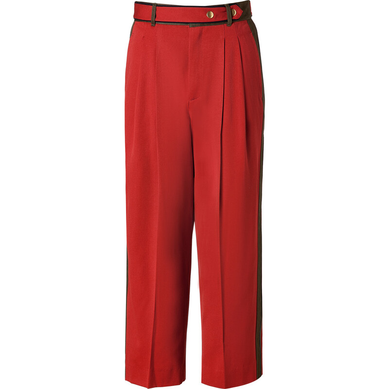 Marc by Marc Jacobs Wool Spongey Twill Pants in Red Pepper Multi