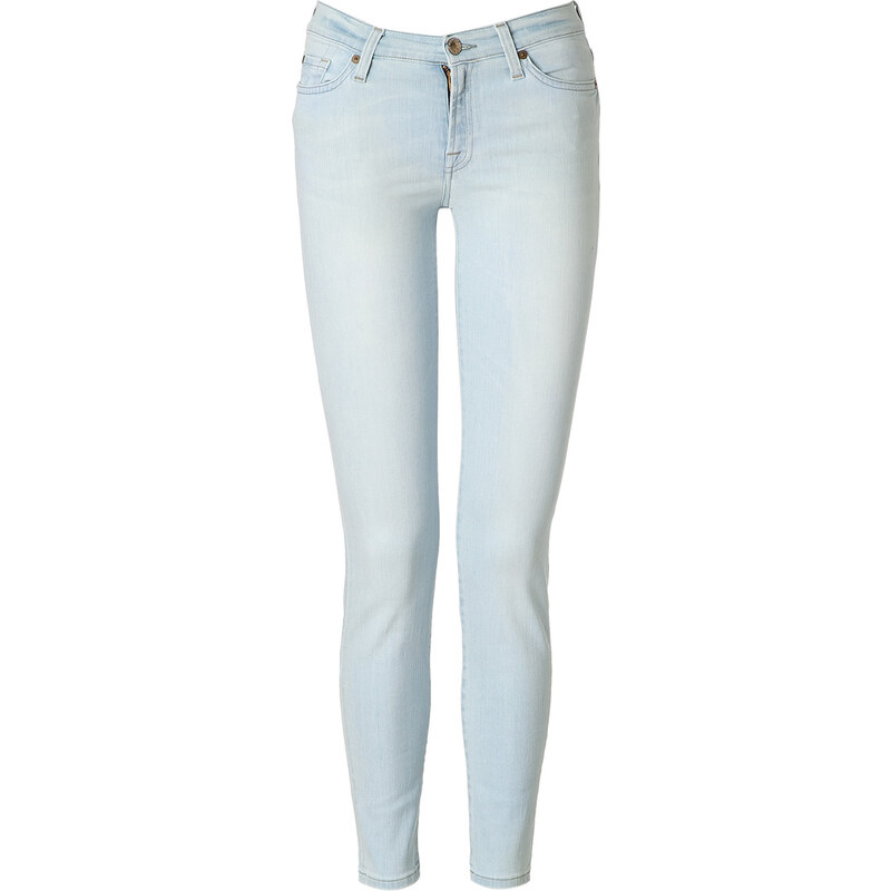Seven for all Mankind Faded Blue Skinny Jeans