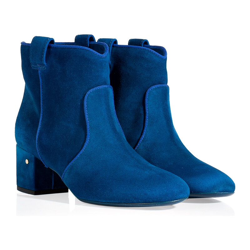 Laurence Dacade Electric Blue Suede Ankle Boots