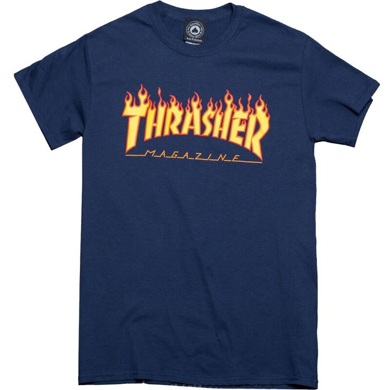 Thrasher TRIKO THRAHER FLAME - modrá -