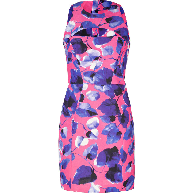 Milly Pink/Multi Cutout Mini Dress