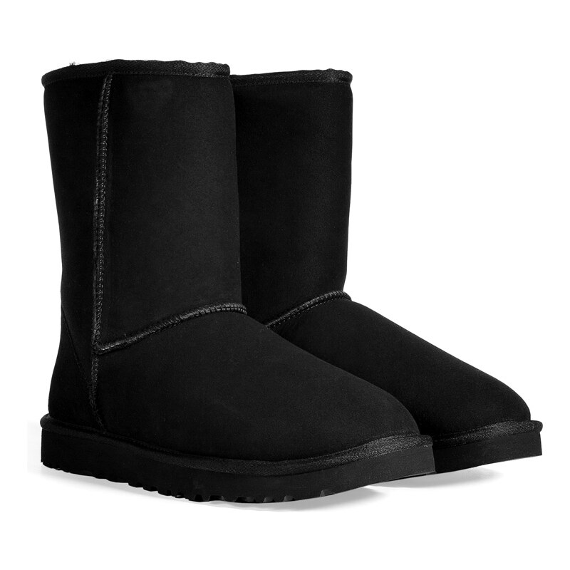UGG Australia Suede Classic Short Boots in Black