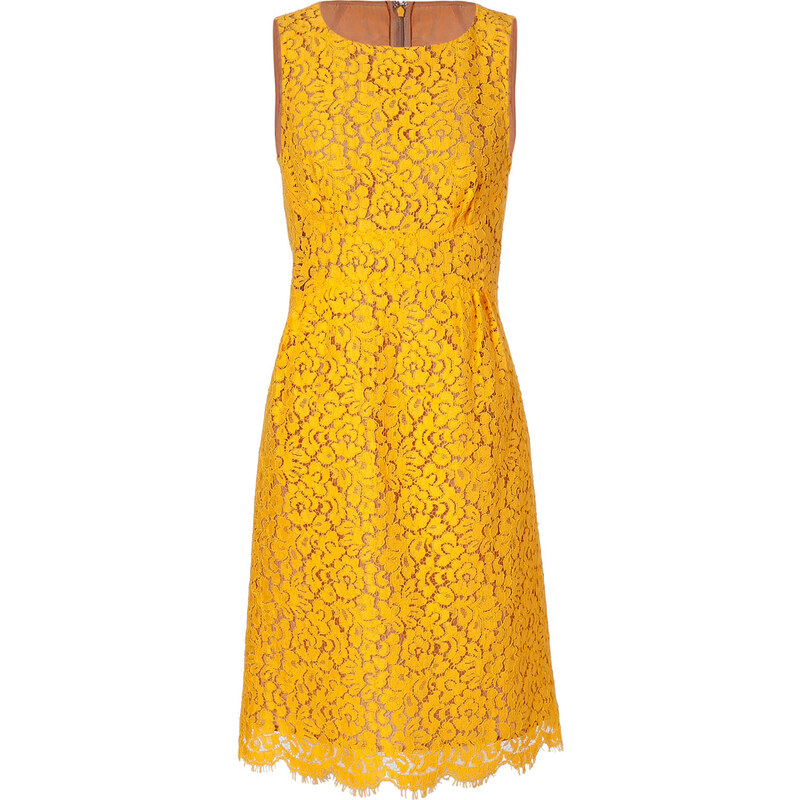 Michael Kors Sunflower Cotton-Blend Lace Dress