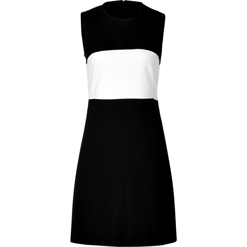 LAgence Black/Cream Colorblock Dress