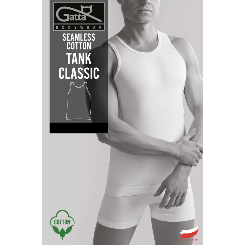 GATTA BODYWEAR Koszulka Męska - SEAMLESS COTTON TANK CLASSIC