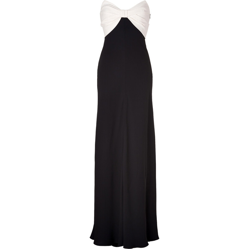 Valentino Ivory/Black Silk Gown