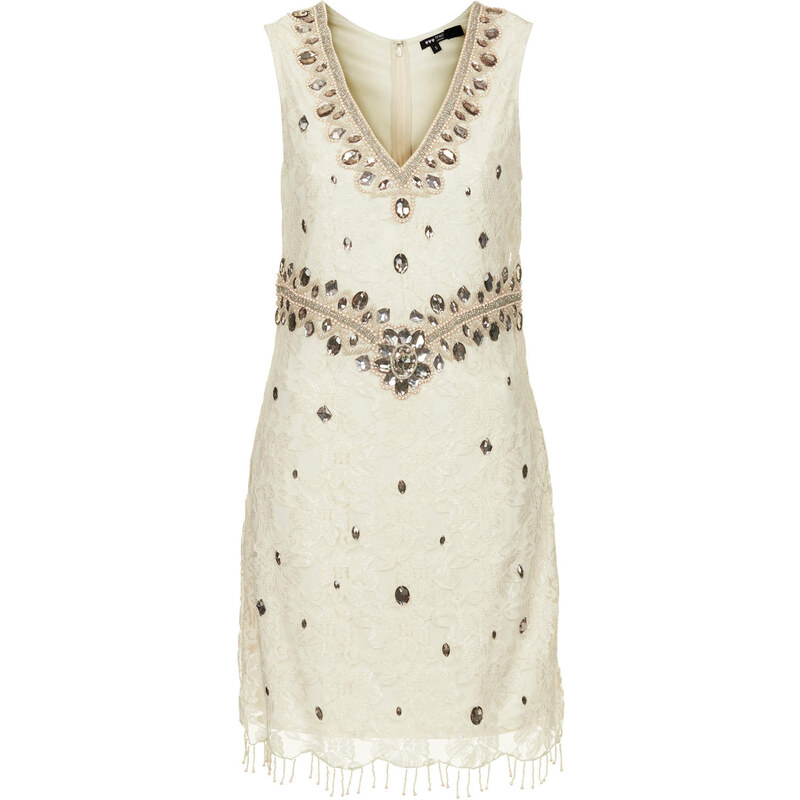 Topshop **Vivianne Lace Embellished Dress by TFNC