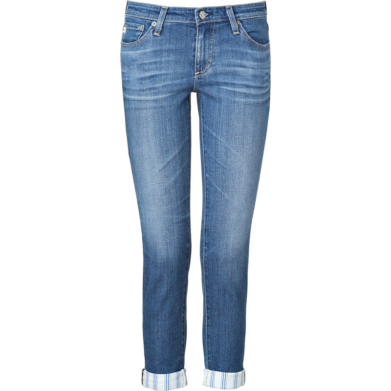Adriano Goldschmied Blue Washed The Stilt Roll-Up Jeans