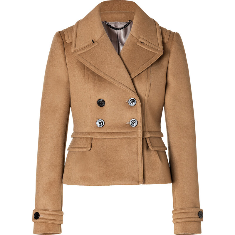 Burberry London Wool-Cashmere Addlesthorp Jacket in Ochre Brown