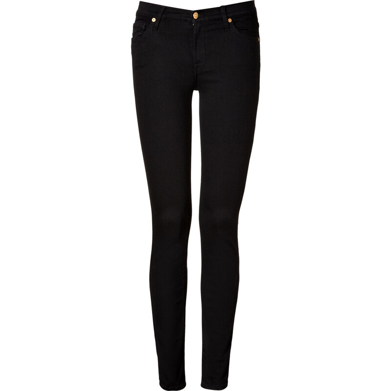 Seven for all Mankind The Skinny Jeans in Black Leanne
