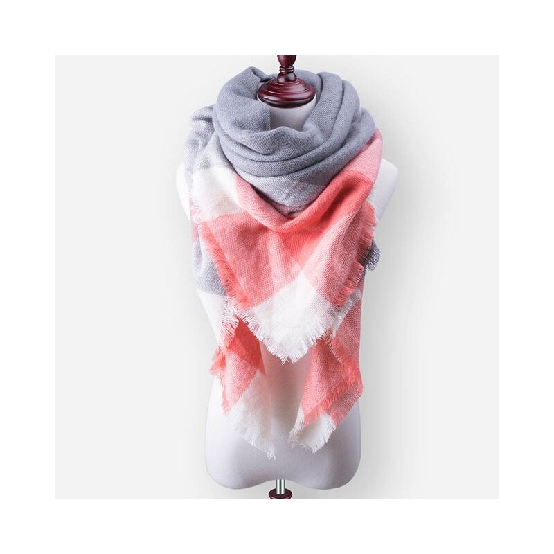Cixi Blanket Dámská šála pončo Silver 140 cm 115023541
