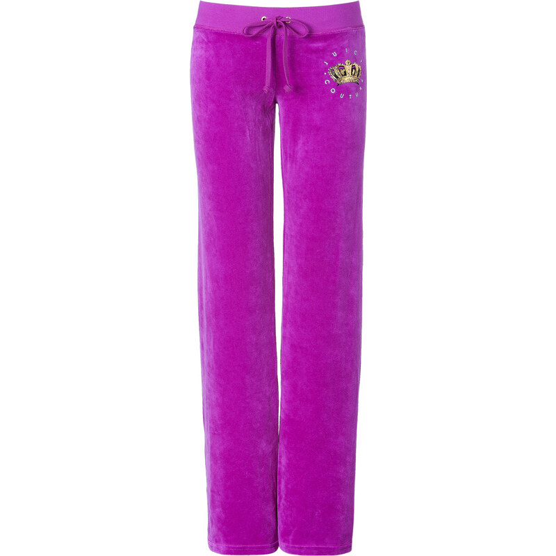 Juicy Couture Velour Glamour Cameo Pants in Berry