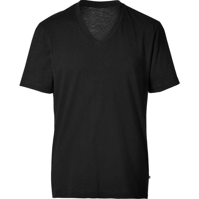 James Perse Cotton V-Neck T-Shirt in Black