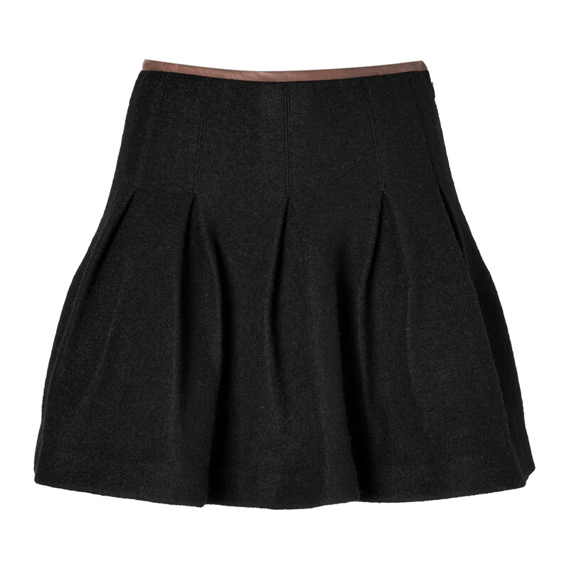 Ralph Lauren Blue Label Boucle Jersey Matilda Skirt in Black