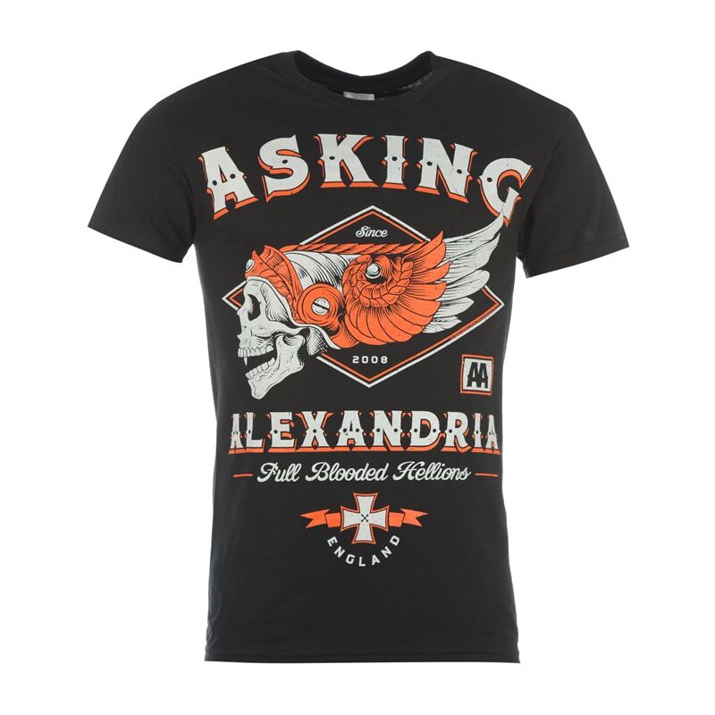 Official Asking Alexandria Helion T Shirt Black Small