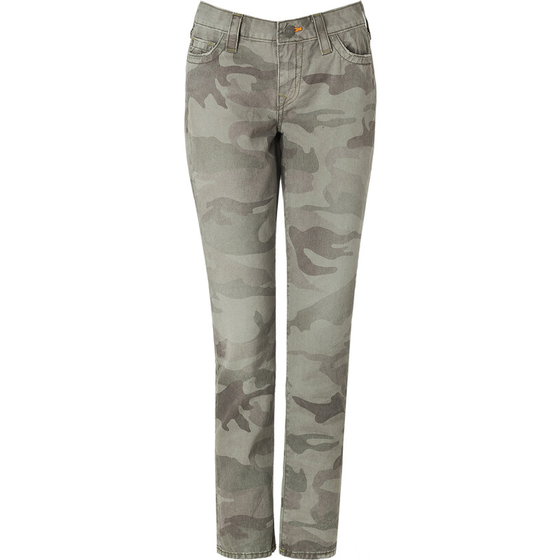 True Religion Halle Jeans in Army Green Camo