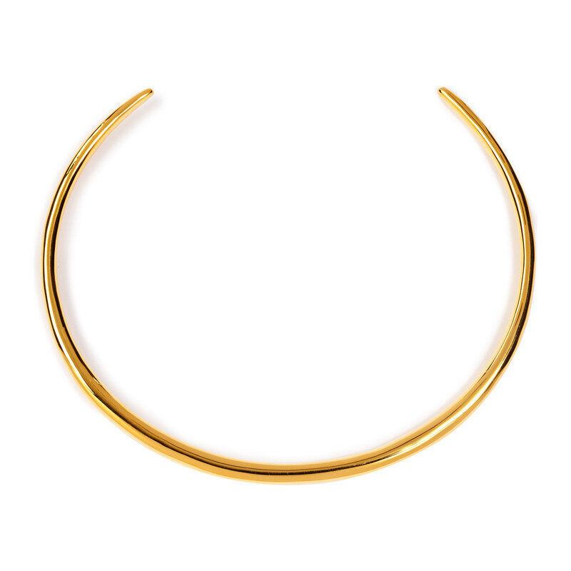 Alexis Bittar Liquid Gold-Tone Thin Collar Necklace