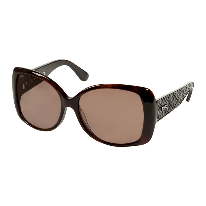 Tods Tortoise-Effect Square Frame Sunglasses