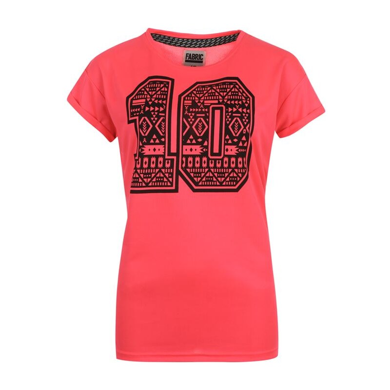 Fabric Neon T Shirt Ladies 10Aztec Pink 8 (XS)