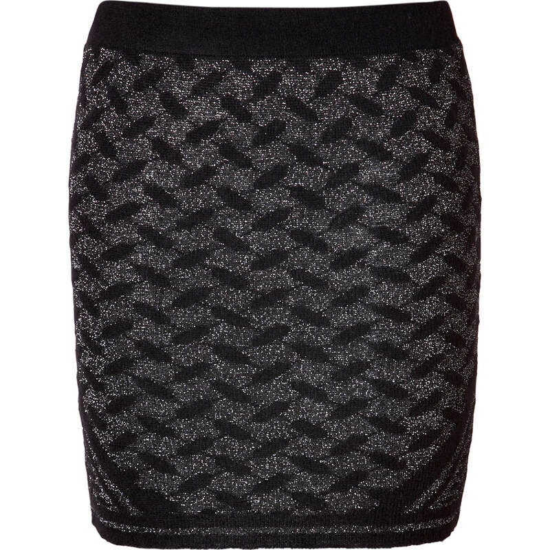 Lala Berlin Lanki Knit-Skirt in Ethno Shiny Black
