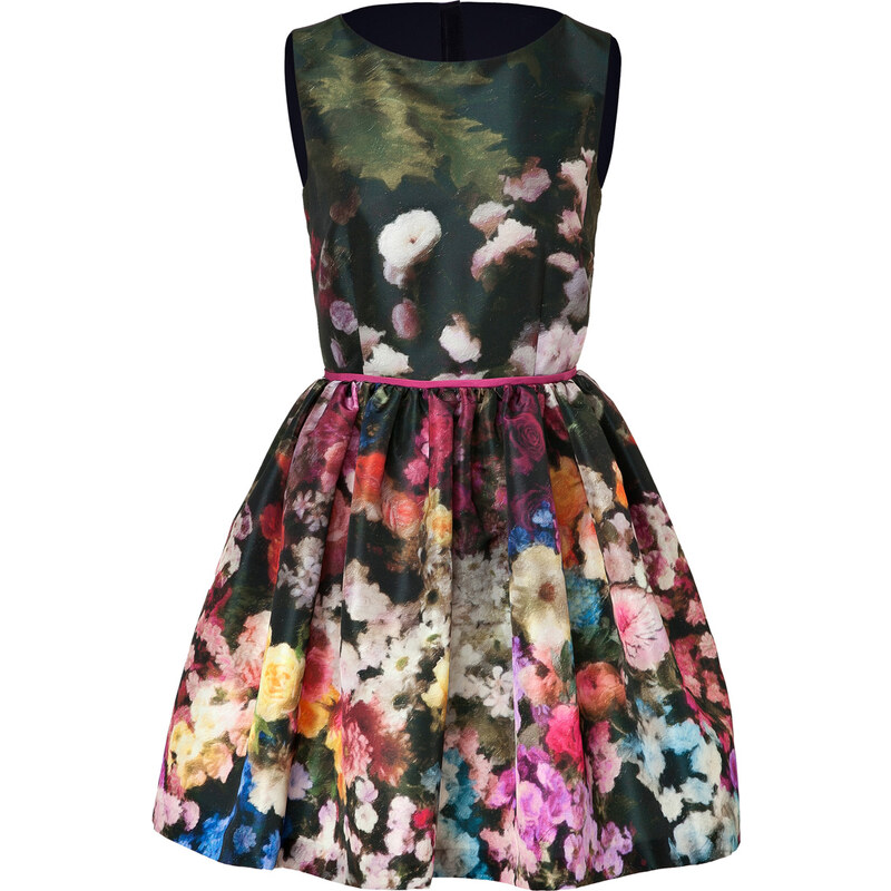 Valentino R.E.D. Floral Print Puff Skirt Dress
