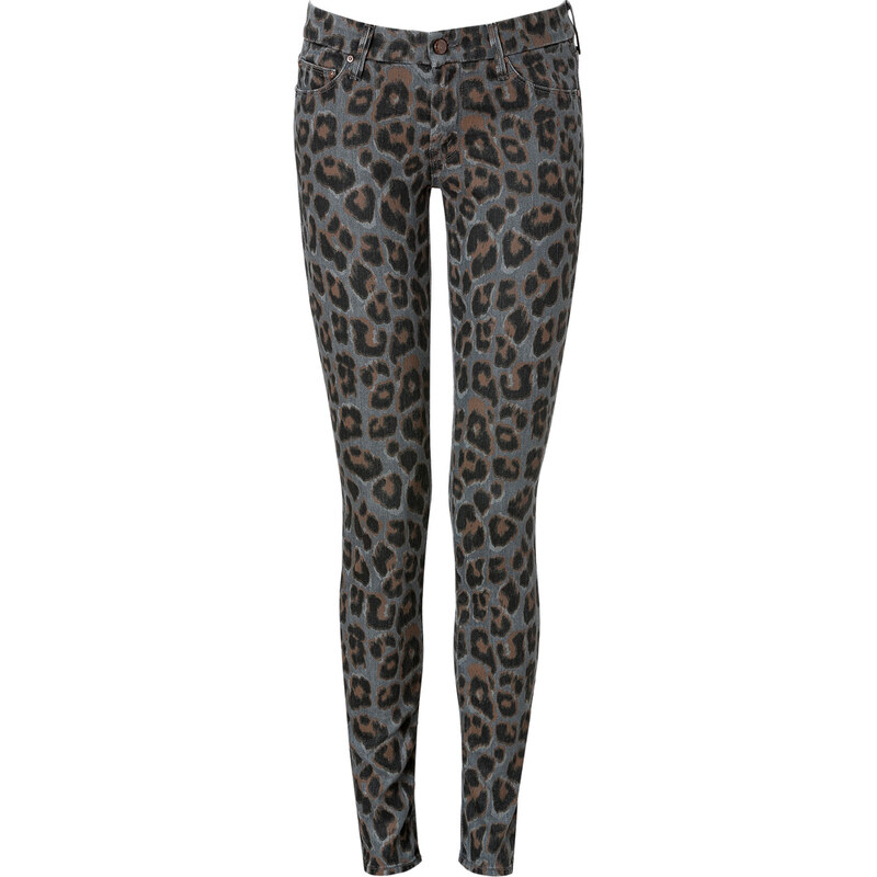 Mother Cotton Printed Jeans