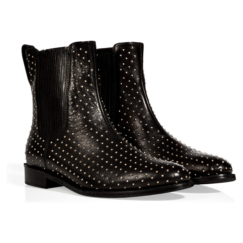 Burberry London Leather Ardglass Ankle Boots in Black