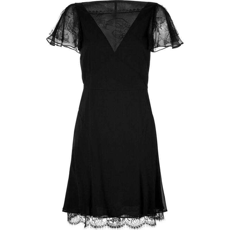 Emilio Pucci Silk-Blend Dress with Lace Trim