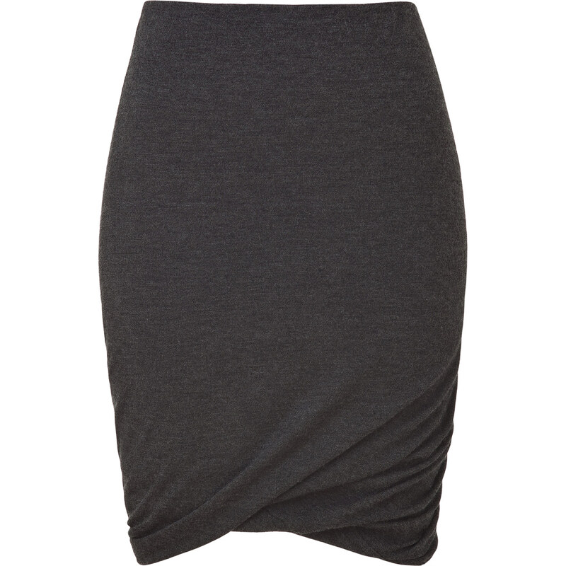 Donna Karan Charcoal Cashmere Skirt