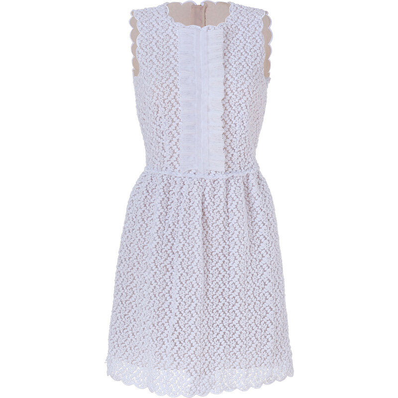 RED Valentino White Embroidered Dress