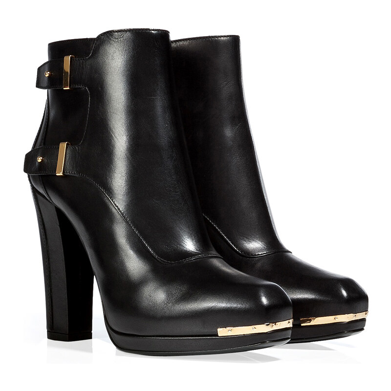 Belstaff Leather Wembley Ankle Boots in Black