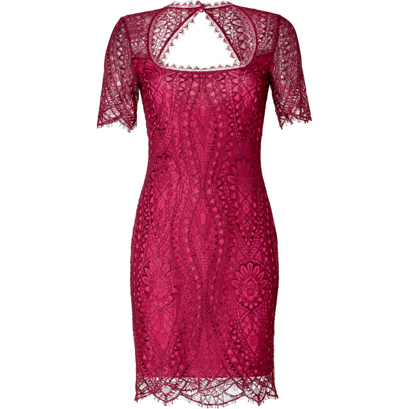 Emilio Pucci Lace Top Dress in Lampone
