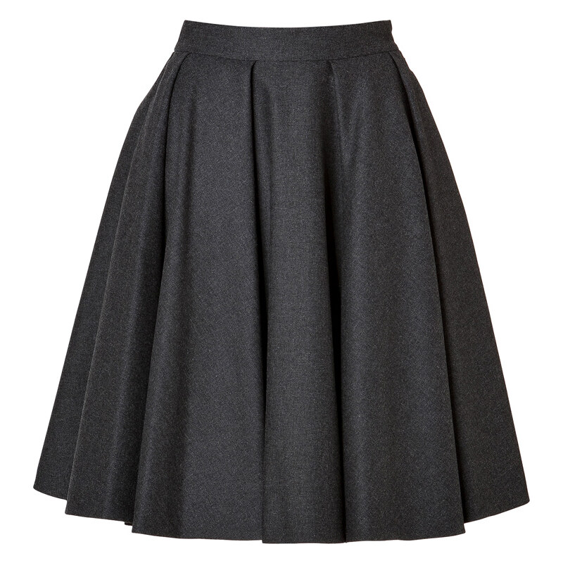 Ermanno Scervino Wool-Cashmere Swing Skirt