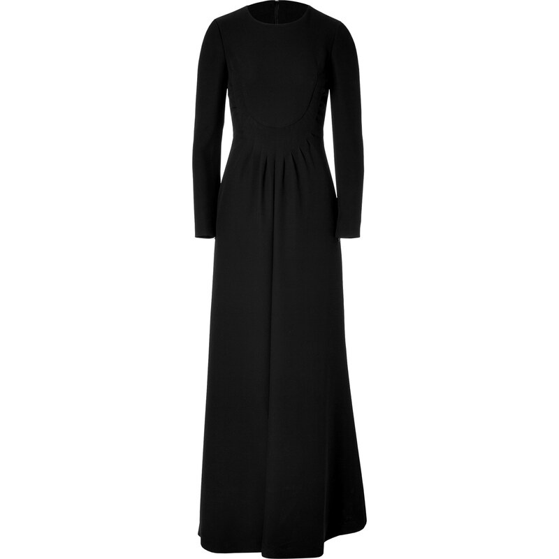 Valentino Black Long Sleeve Silk Gown