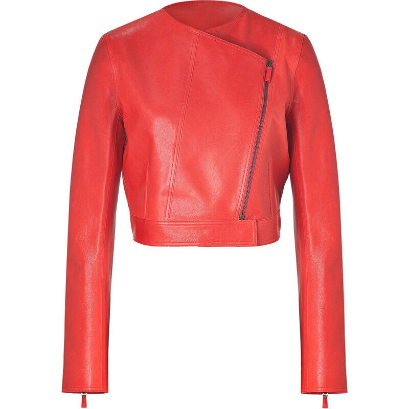 Vanessa Bruno Vermilion Leather Jacket