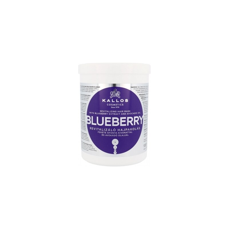 Kallos Cosmetics Blueberry 1000 ml maska na vlasy pro ženy