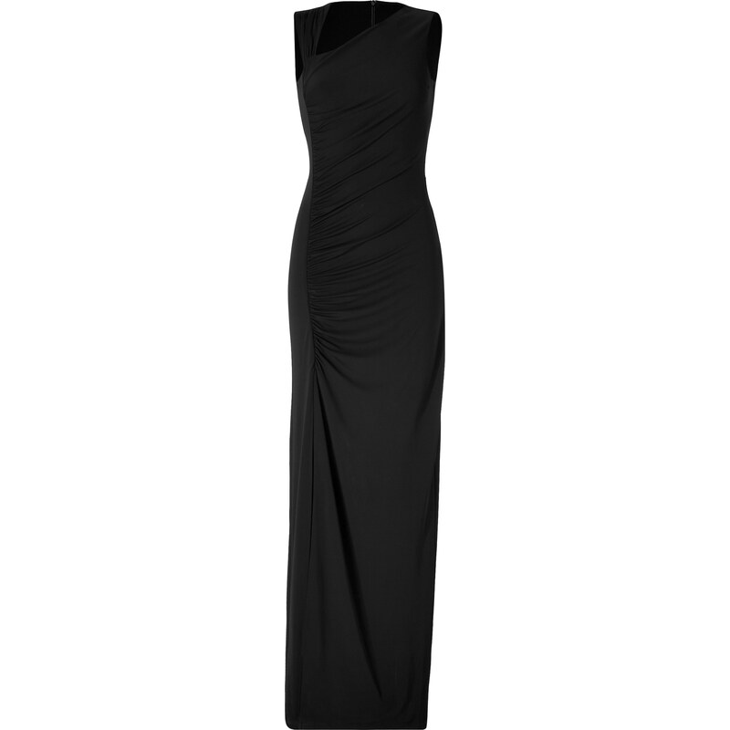 Michael Kors Jersey Draped Evening Gown in Black