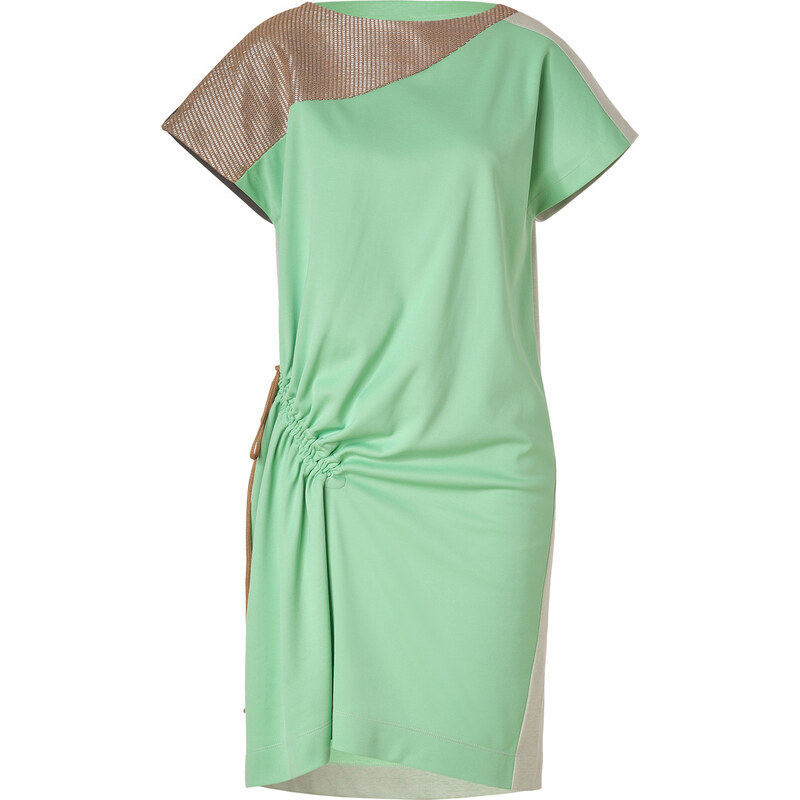 VPL Mint Cotton-Blend Cortex Shift Dress