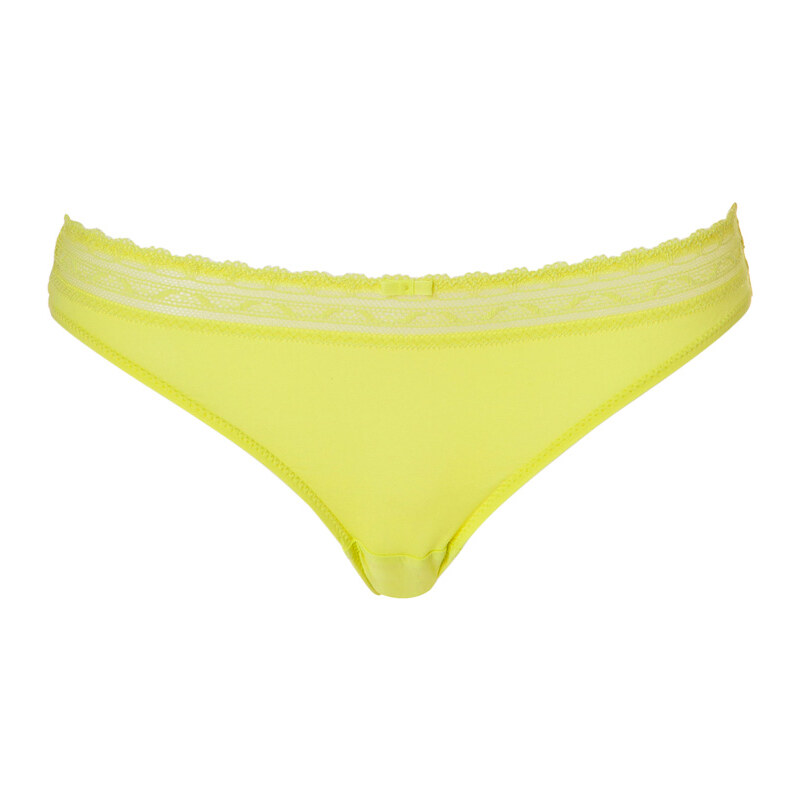 Princesse Tam Tam Oisive Italian Shape Bikini Briefs in Jaune Lemon