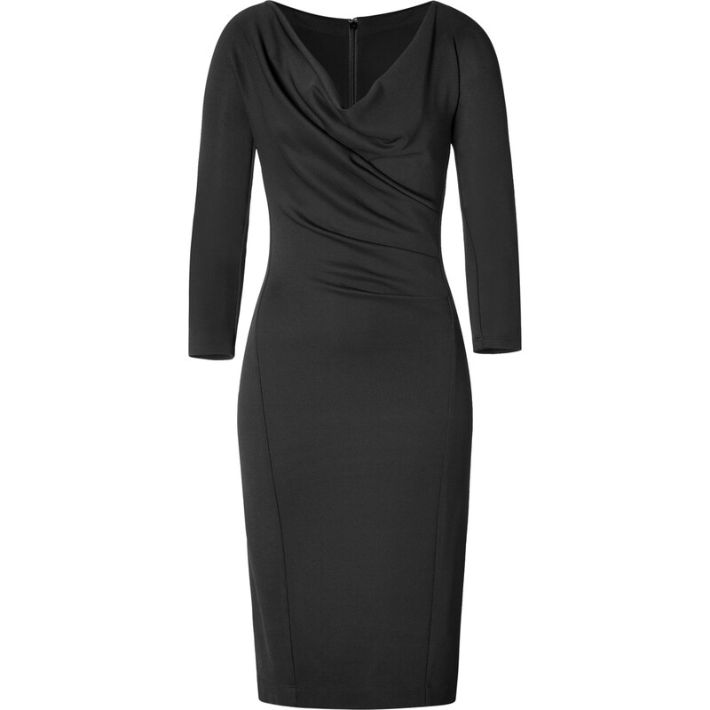 Donna Karan New York Draped Dress in Black
