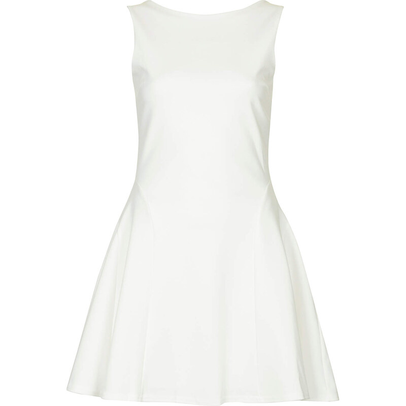 Topshop **Low Back Fit And Flair Skater Dress by Rare