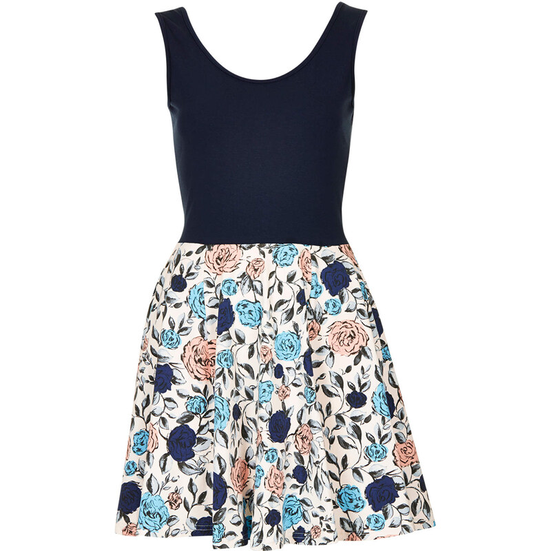 Topshop **Sleeveless Floral Skater Dress by Annie Greenabelle